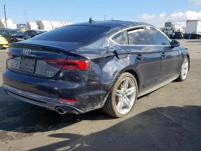 WAUFNCF56JA081482 - 2018 AUDI A5 PRESTIG BLUE photo 4