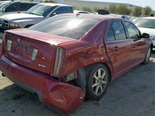 1G6DW677150121040 - 2005 CADILLAC STS MAROON photo 4