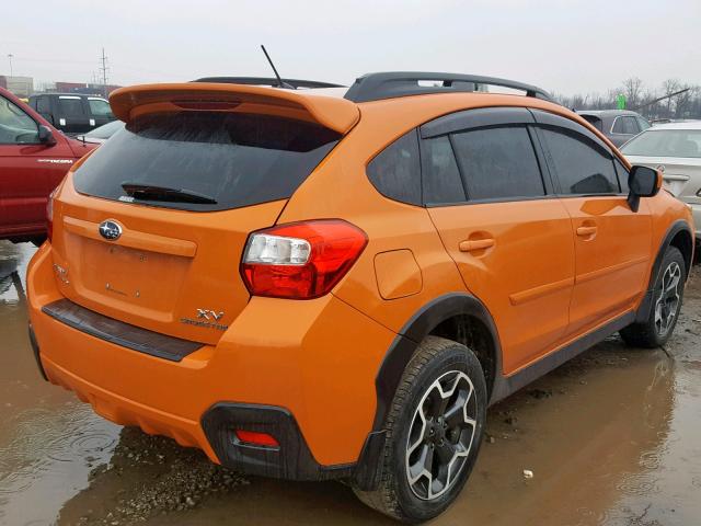 JF2GPACC5E9217067 - 2014 SUBARU XV CROSSTR ORANGE photo 4