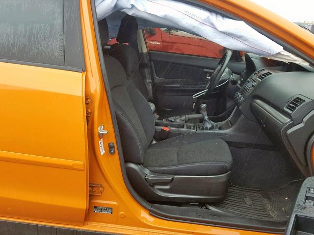 JF2GPACC5E9217067 - 2014 SUBARU XV CROSSTR ORANGE photo 5