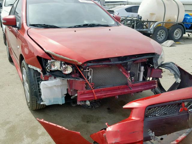 JA32U2FU2FU013514 - 2015 MITSUBISHI LANCER ES RED photo 9