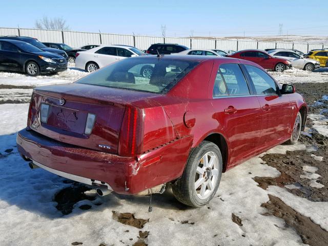 1G6DW677660215285 - 2006 CADILLAC STS RED photo 4