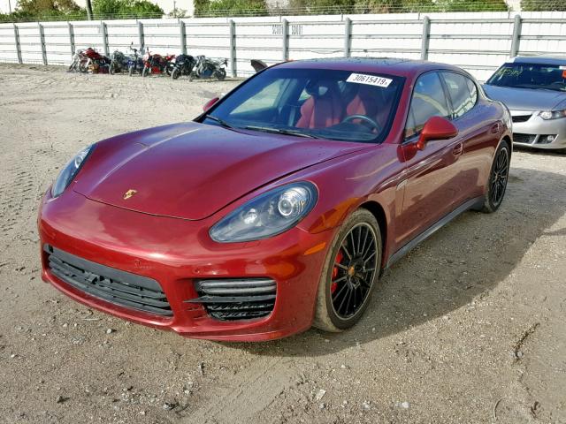 WP0AF2A75GL080799 - 2016 PORSCHE PANAMERA G RED photo 2