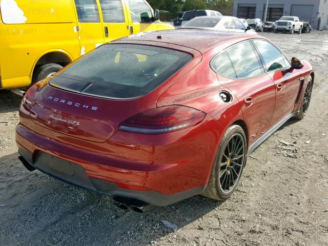 WP0AF2A75GL080799 - 2016 PORSCHE PANAMERA G RED photo 4