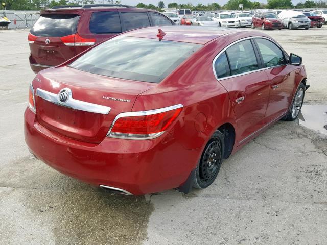 1G4GC5E32CF328118 - 2012 BUICK LACROSSE BURGUNDY photo 4