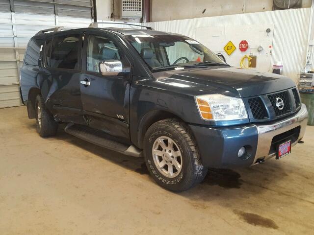 5N1AA08B65N714213 - 2005 NISSAN ARMADA SE GREEN photo 1