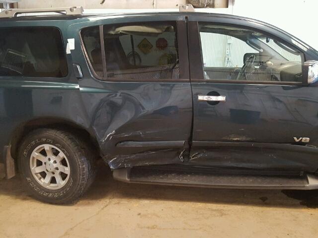 5N1AA08B65N714213 - 2005 NISSAN ARMADA SE GREEN photo 9