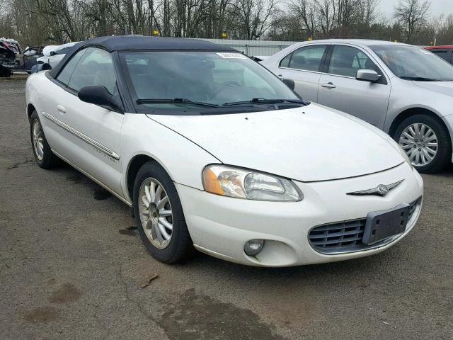 1C3EL55U71N692255 - 2001 CHRYSLER SEBRING LX WHITE photo 1