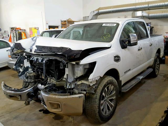 1N6AA1E51HN514043 - 2017 NISSAN TITAN SV WHITE photo 2