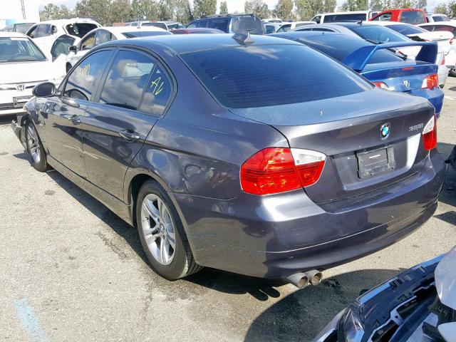 WBAVC53588FZ82500 - 2008 BMW 328 I SULE CHARCOAL photo 3