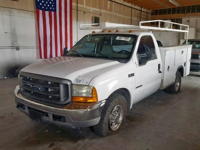 1FDSF34F31EB43922 - 2001 FORD F350 SRW S WHITE photo 2