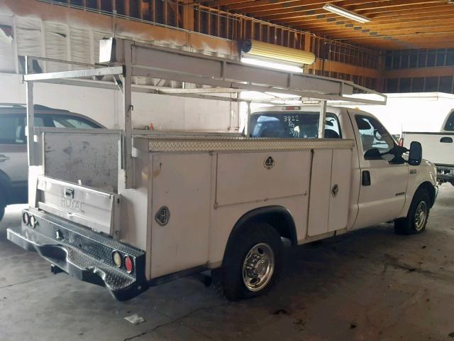 1FDSF34F31EB43922 - 2001 FORD F350 SRW S WHITE photo 4