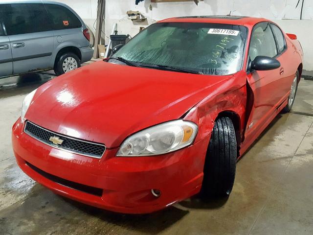 2G1WL16C069424214 - 2006 CHEVROLET MONTE CARL 红色 照片 2