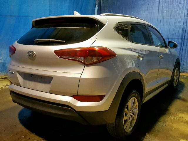 KM8J33A43JU676687 - 2018 HYUNDAI TUCSON SEL SILVER photo 4