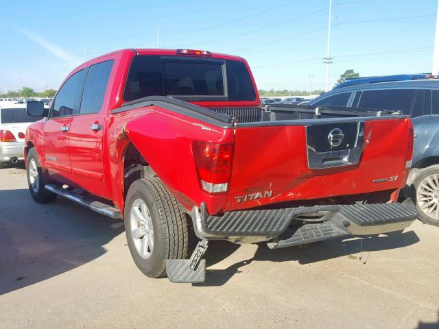 1N6BA0ED8BN308781 - 2011 NISSAN TITAN S RED photo 3