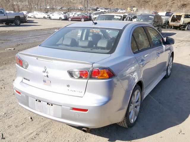 JA32U8FW1CU028022 - 2012 MITSUBISHI LANCER GT SILVER photo 4