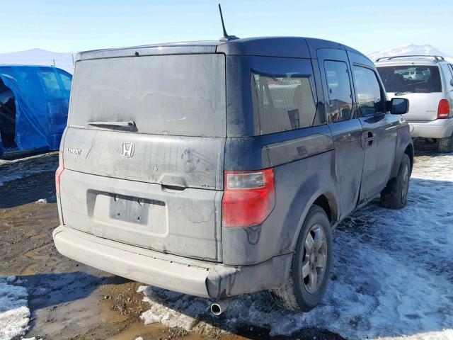 5J6YH28665L023492 - 2005 HONDA ELEMENT EX BLACK photo 4