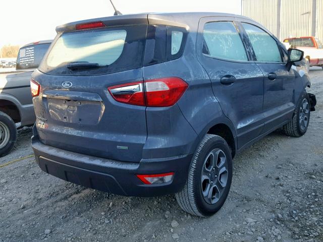 MAJ3P1RE7JC195937 - 2018 FORD ECOSPORT S GRAY photo 4