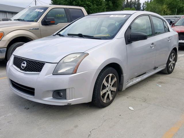 3N1AB6APXBL703465 - 2011 NISSAN SENTRA 2.0 SILVER photo 2