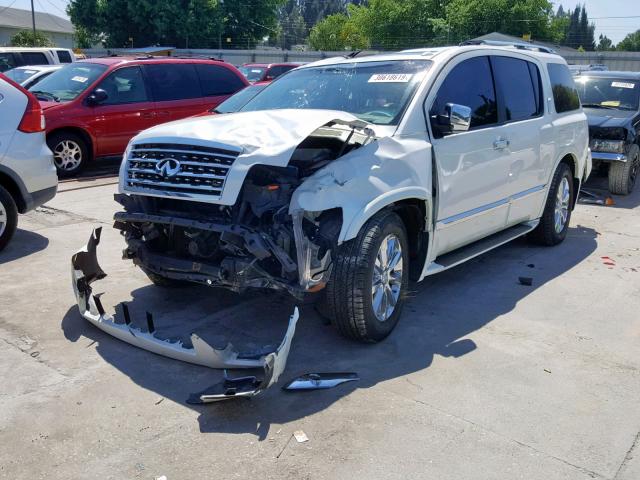 5N3ZA0ND0AN908245 - 2010 INFINITI QX56 CREAM photo 2