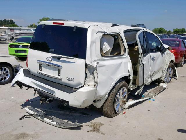 5N3ZA0ND0AN908245 - 2010 INFINITI QX56 CREAM photo 4