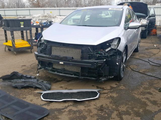 KNAFZ4A83F5355880 - 2015 KIA FORTE EX SILVER photo 2