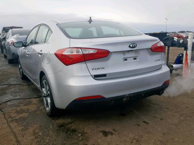 KNAFZ4A83F5355880 - 2015 KIA FORTE EX SILVER photo 3