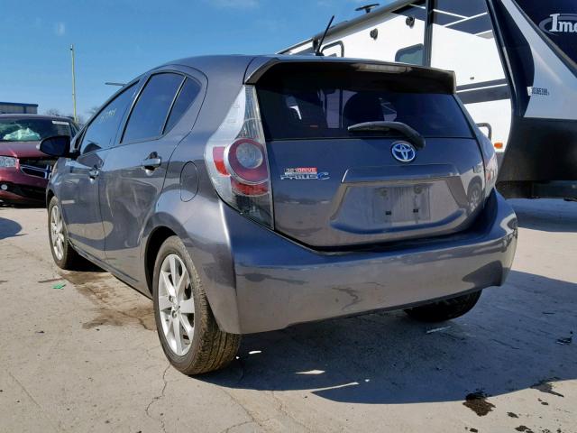 JTDKDTB31D1031666 - 2013 TOYOTA PRIUS C GRAY photo 3