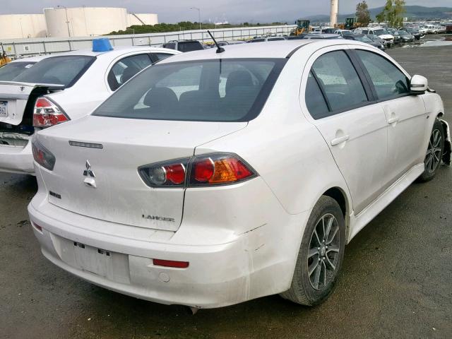 JA32U2FU6HU008755 - 2017 MITSUBISHI LANCER ES WHITE photo 4