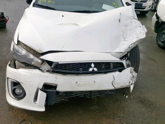 JA32U2FU6HU008755 - 2017 MITSUBISHI LANCER ES WHITE photo 7