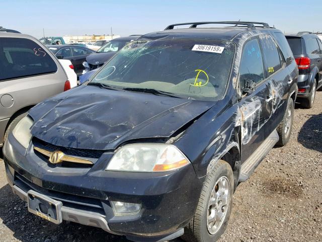 2HNYD18822H539915 - 2002 ACURA MDX TOURIN BLACK photo 2