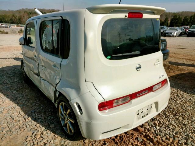 JN8AZ28R29T100383 - 2009 NISSAN CUBE BASE WHITE photo 3