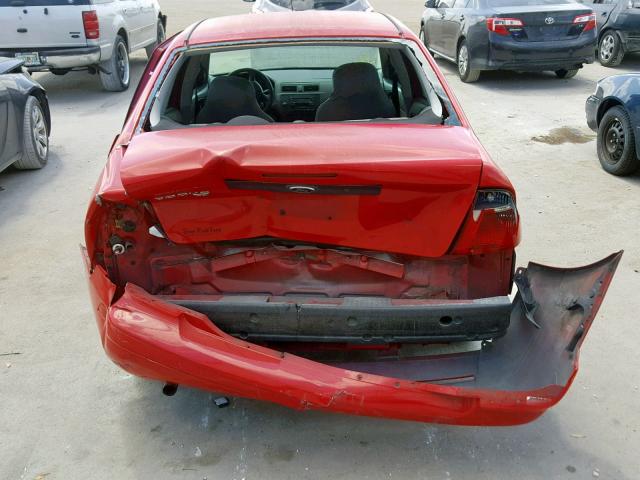 1FAFP34N37W236233 - 2007 FORD FOCUS ZX4 RED photo 9