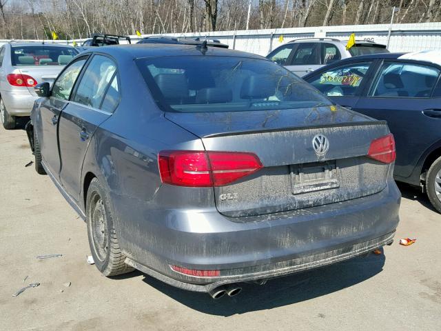 3VW5T7AJ0HM406279 - 2017 VOLKSWAGEN JETTA GLI GRAY photo 3