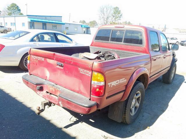 5TEGN92N03Z271643 - 2003 TOYOTA TACOMA DOUBLE CAB PRERUNNER  photo 4