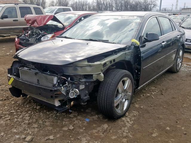 1G1ZC5E0XCF375599 - 2012 CHEVROLET MALIBU 1LT 黑色 照片 2