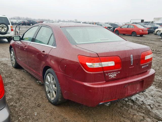 3LNHM26186R654333 - 2006 LINCOLN ZEPHYR RED photo 3