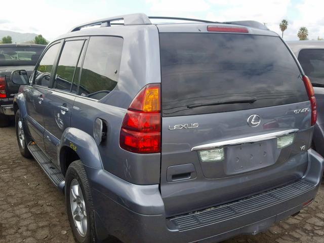 JTJBT20X740059543 - 2004 LEXUS GX 470 GRAY photo 3