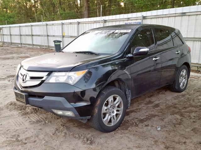 2HNYD28219H528545 - 2009 ACURA MDX BLACK photo 2