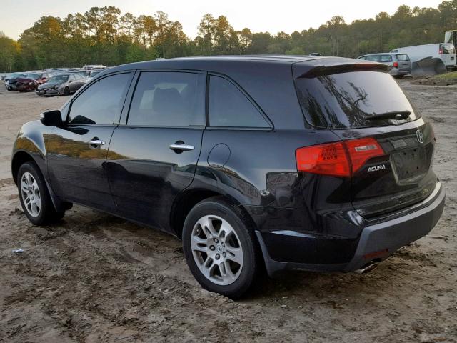 2HNYD28219H528545 - 2009 ACURA MDX BLACK photo 3