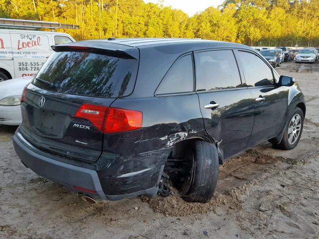 2HNYD28219H528545 - 2009 ACURA MDX BLACK photo 4