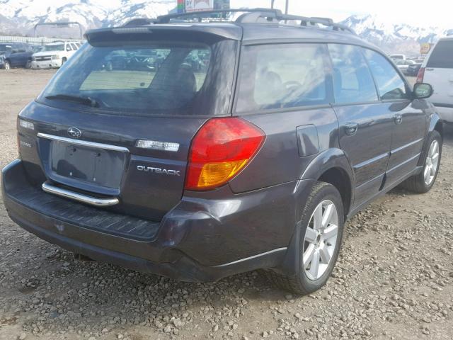 4S4BP62C077340387 - 2007 SUBARU OUTBACK OU BLUE photo 4