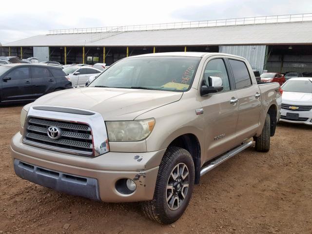 5TFEV58188X038757 - 2008 TOYOTA TUNDRA CRE TAN photo 2