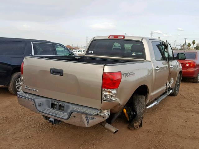 5TFEV58188X038757 - 2008 TOYOTA TUNDRA CRE TAN photo 4