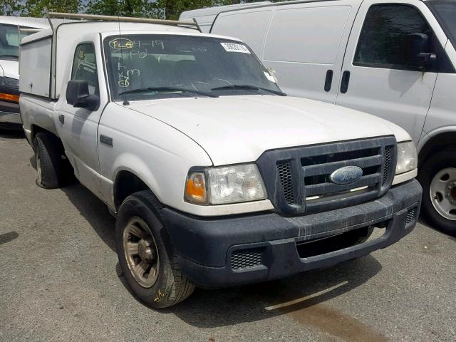 1FTYR10D27PA08409 - 2007 FORD RANGER WHITE photo 1