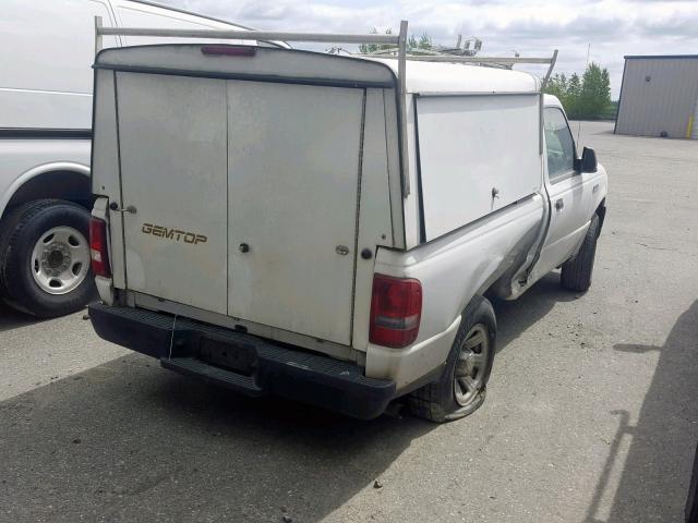 1FTYR10D27PA08409 - 2007 FORD RANGER WHITE photo 4