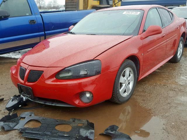 2G2WP552071204328 - 2007 PONTIAC GRAND PRIX RED photo 2