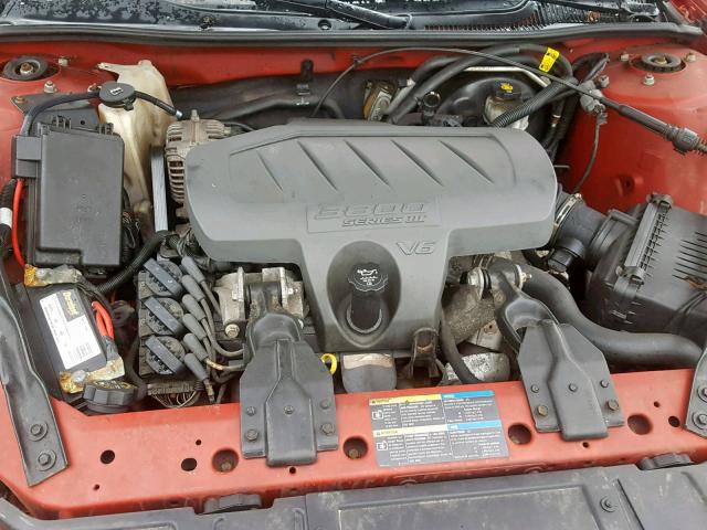 2G2WP552071204328 - 2007 PONTIAC GRAND PRIX RED photo 7