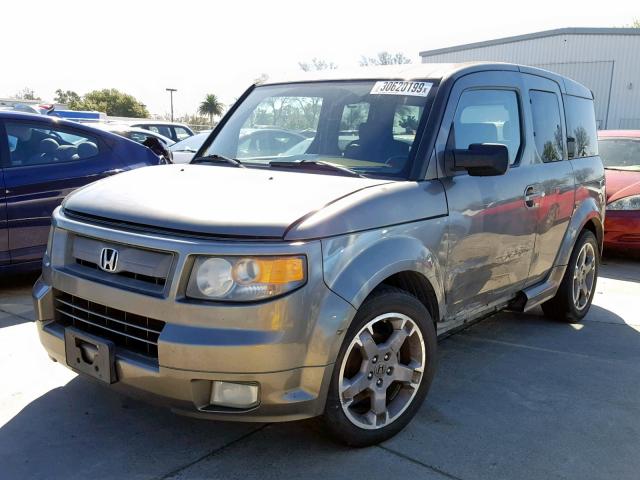 5J6YH18947L001658 - 2007 HONDA ELEMENT SC GRAY photo 2