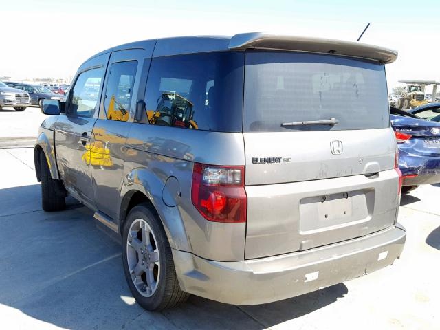 5J6YH18947L001658 - 2007 HONDA ELEMENT SC GRAY photo 3